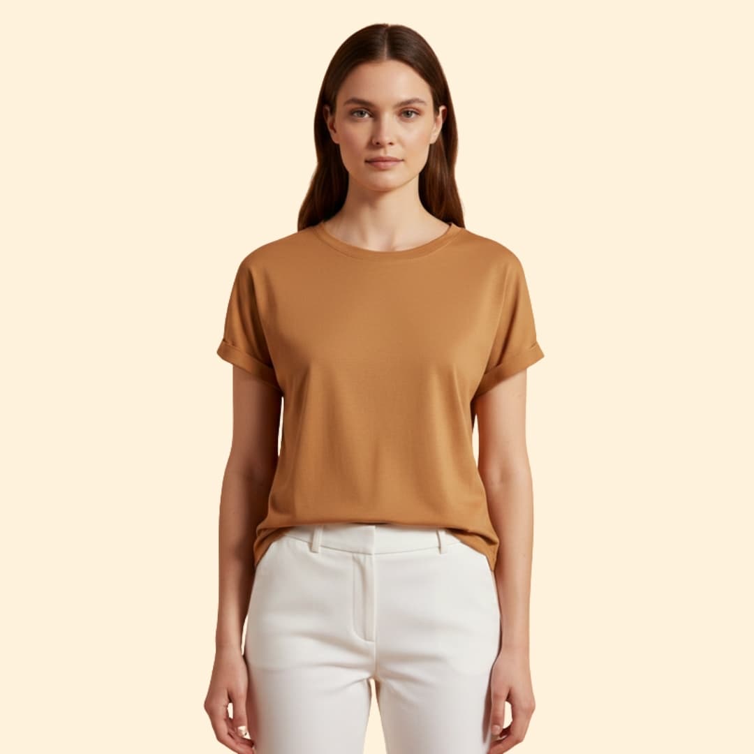 Women's Knotted Loose-Fit T-Shirt