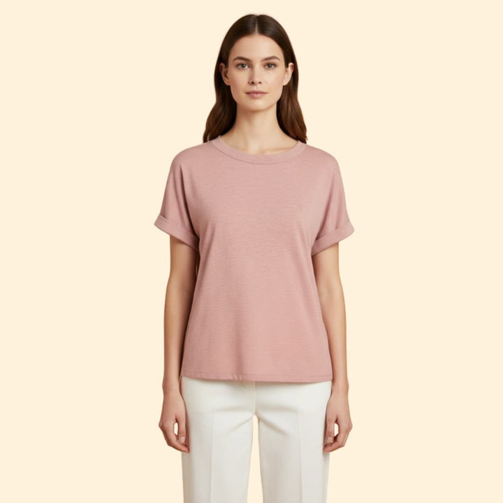 Women's Knotted Loose-Fit T-Shirt