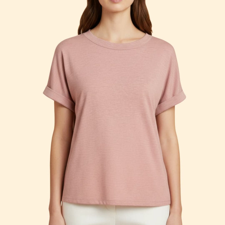 Women's Knotted Loose-Fit T-Shirt