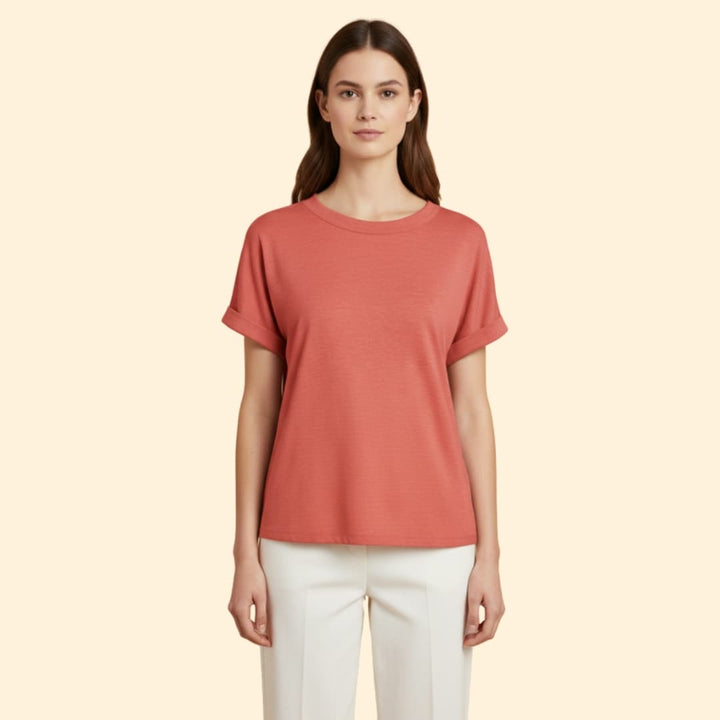 Women's Knotted Loose-Fit T-Shirt