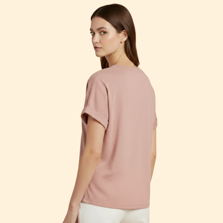 Women's Knotted Loose-Fit T-Shirt