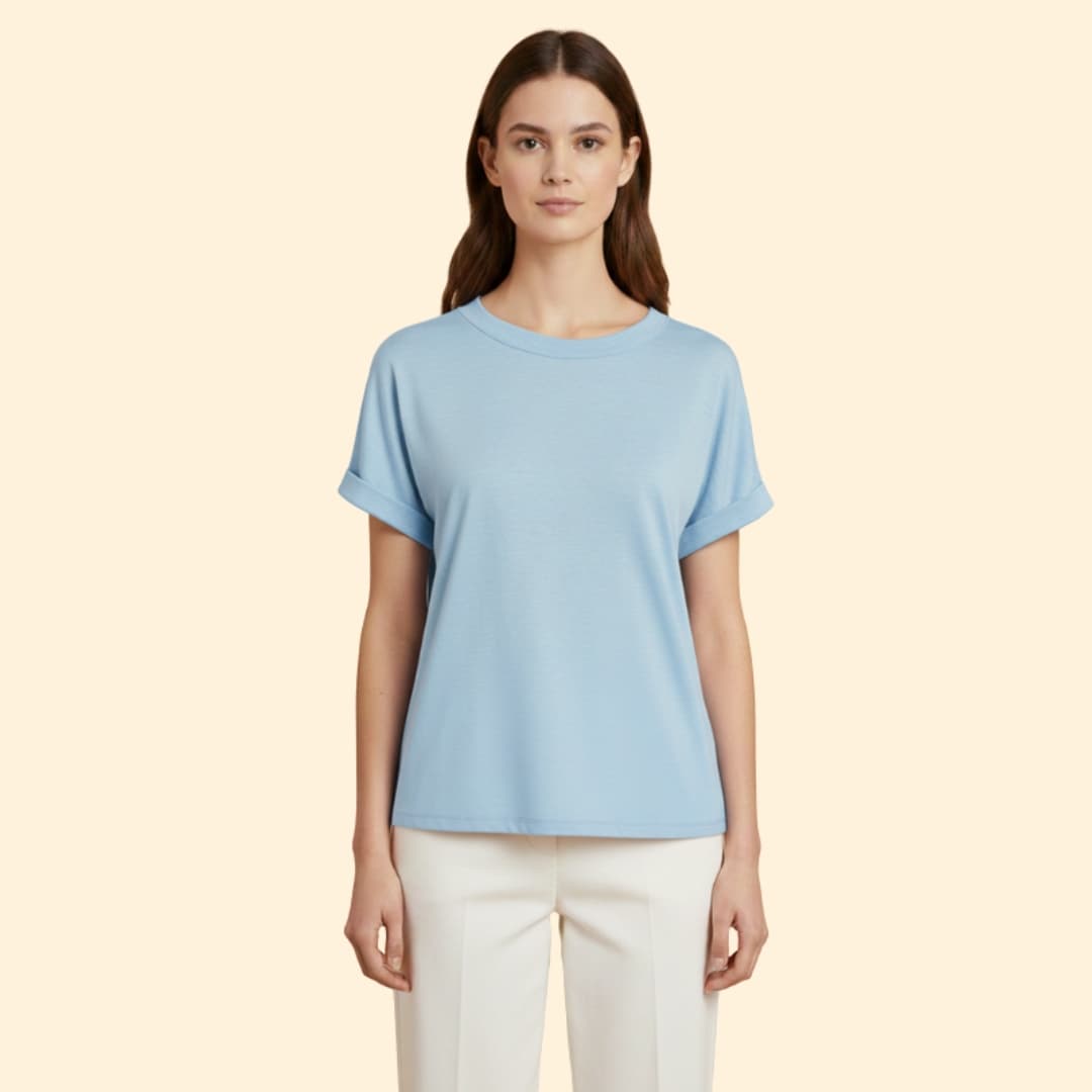 Women's Knotted Loose-Fit T-Shirt