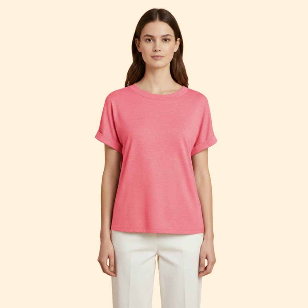 Women's Knotted Loose-Fit T-Shirt