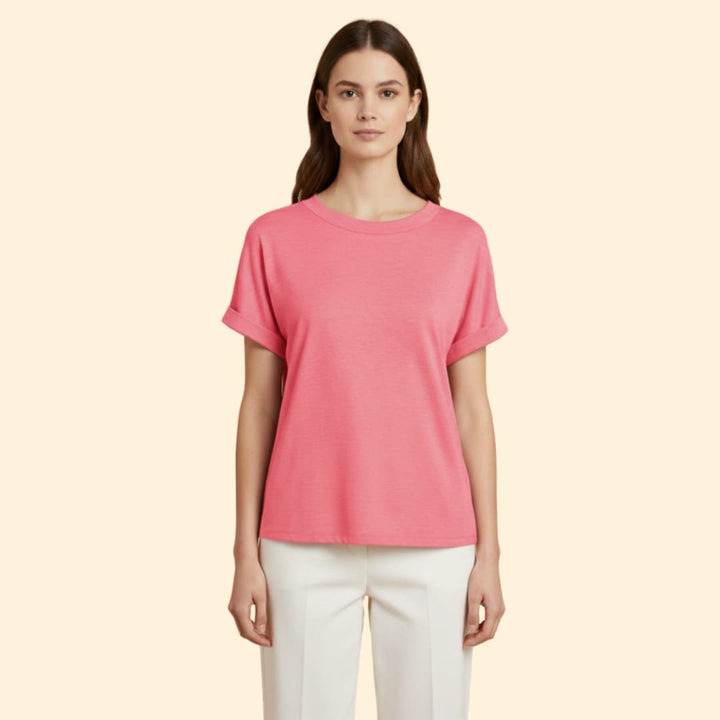 Women's Knotted Loose-Fit T-Shirt