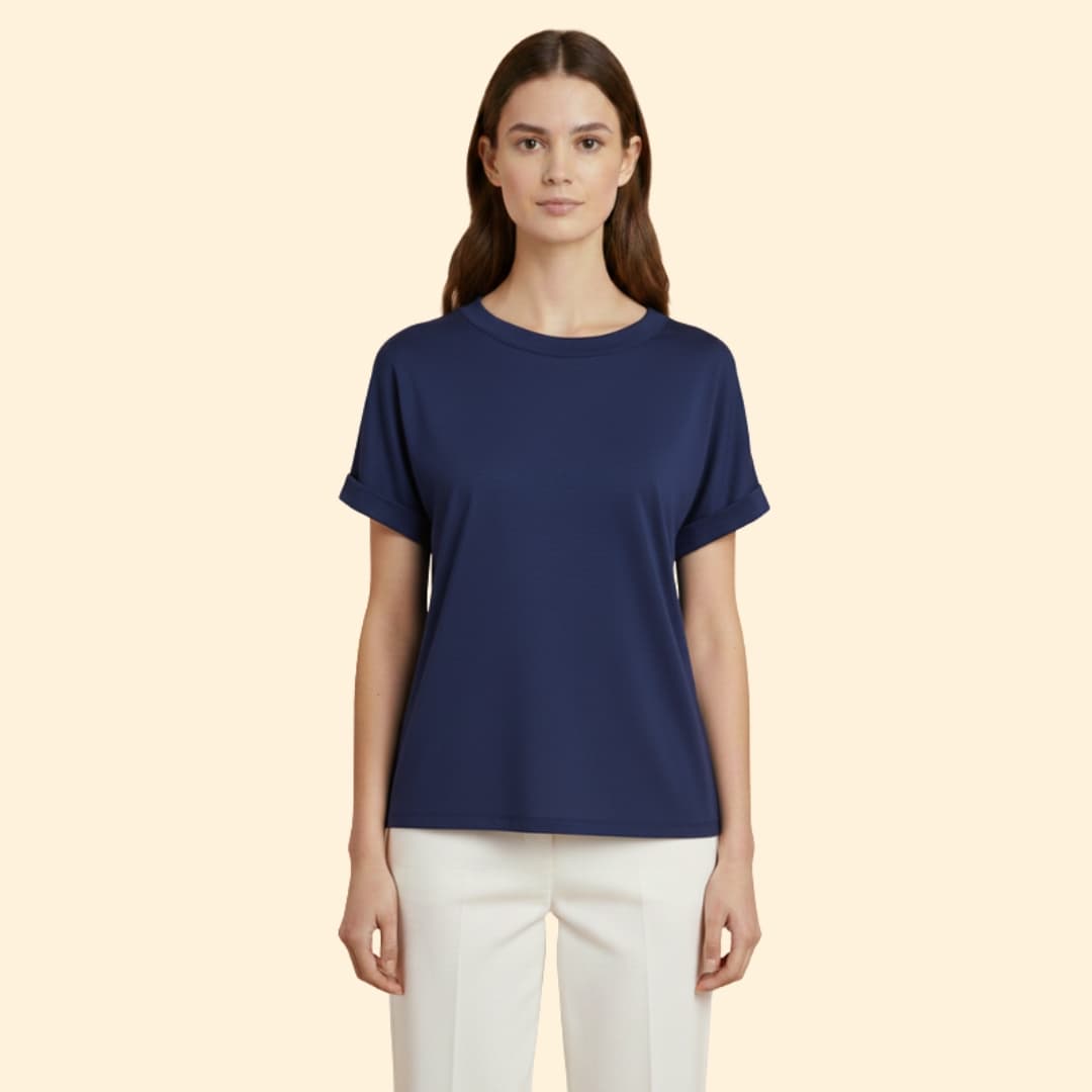 Women's Knotted Loose-Fit T-Shirt