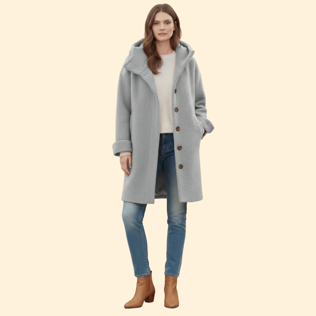 Women’s Long Winter Coat Street Drape