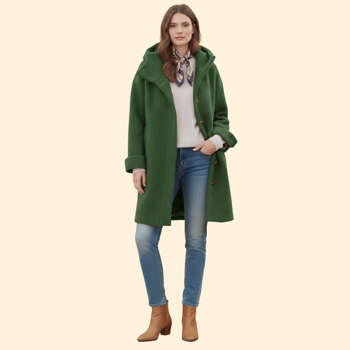 Women’s Long Winter Coat Street Drape