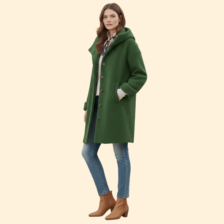 Women’s Long Winter Coat Street Drape