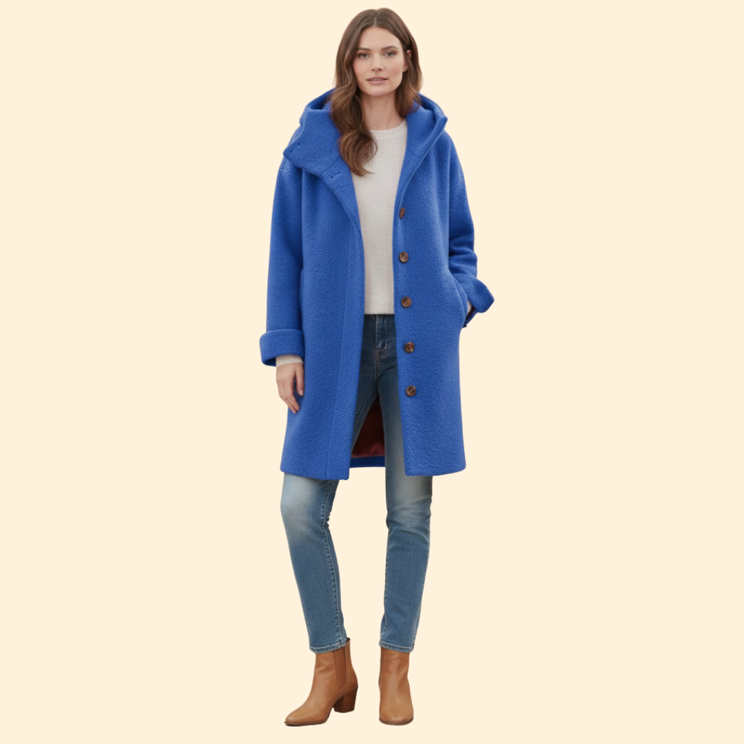 Women’s Long Winter Coat Street Drape