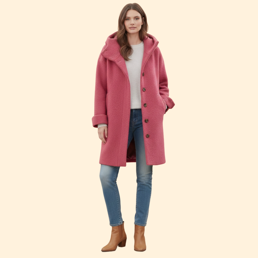 Women’s Long Winter Coat Street Drape
