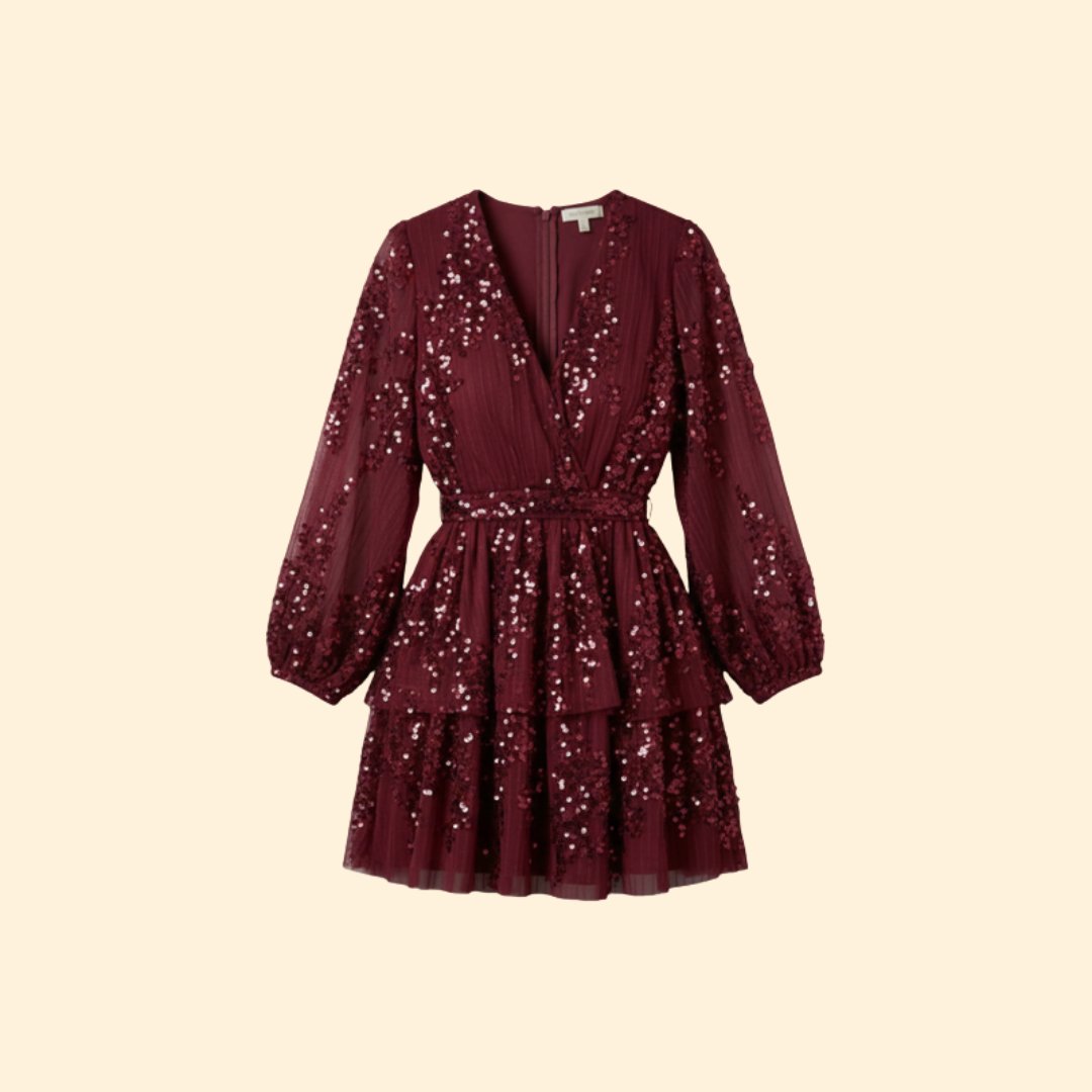 Women’s Pleated Sparkling Dress