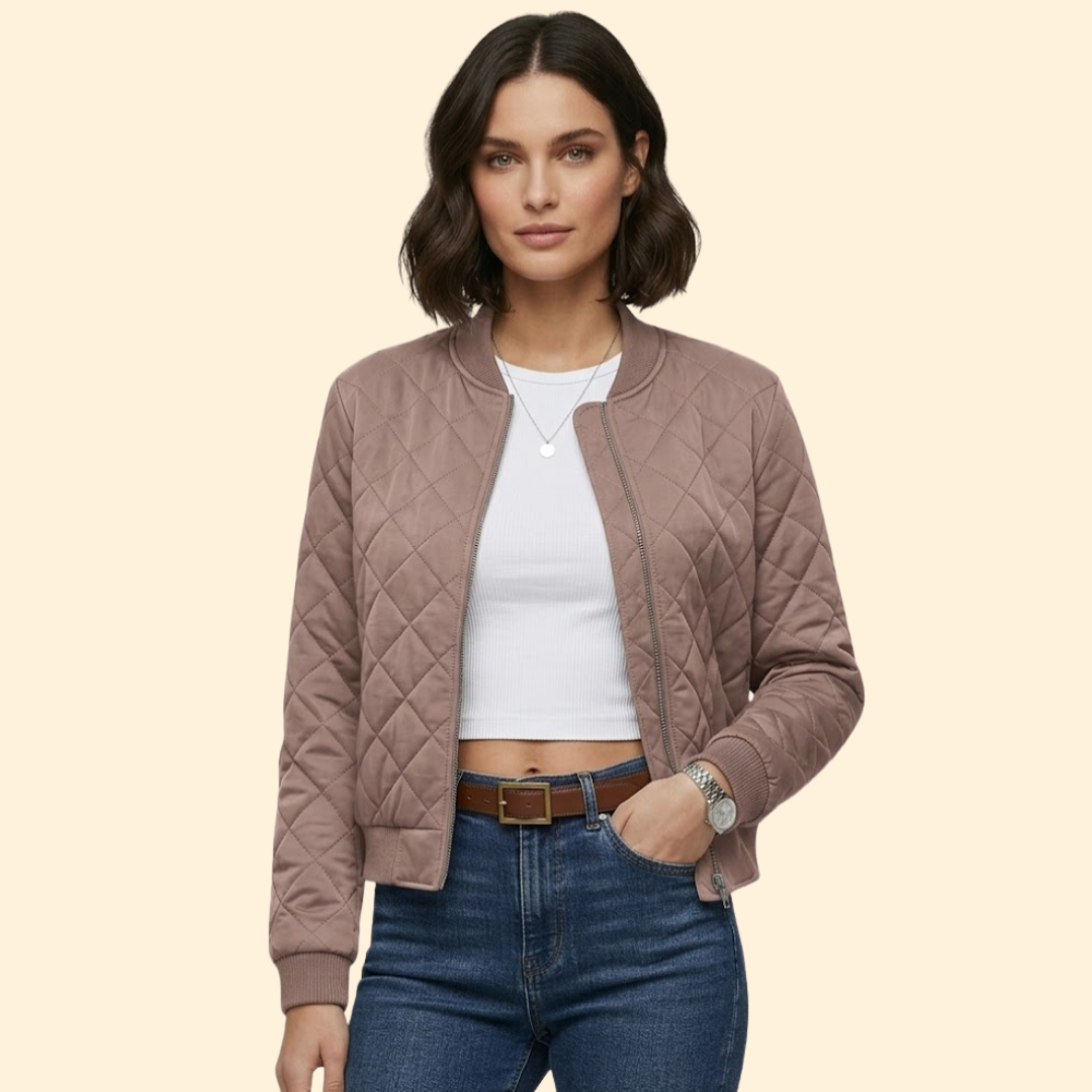 Women’s Quilted Bomber Jacket