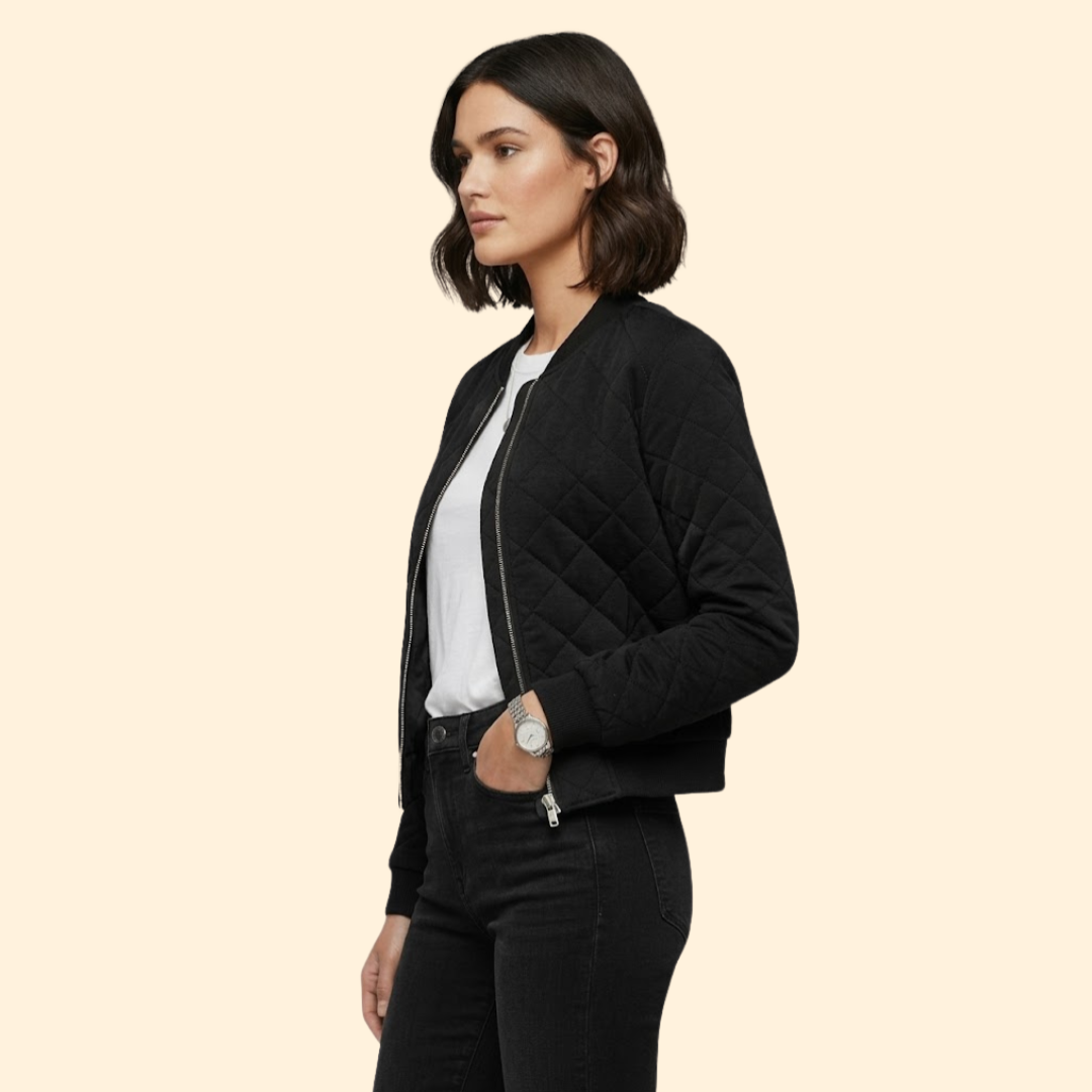 Women’s Quilted Bomber Jacket