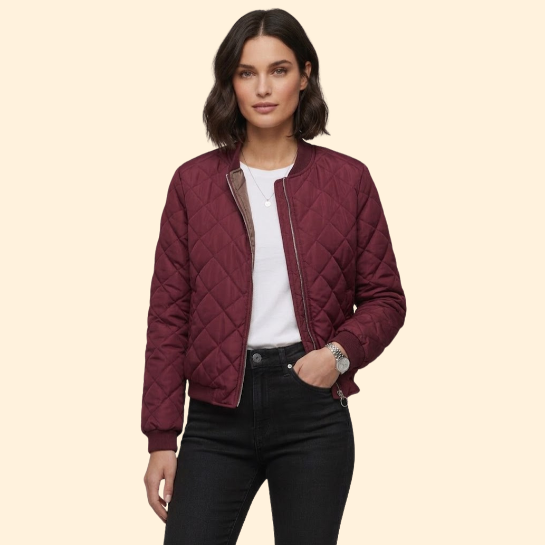 Women’s Quilted Bomber Jacket