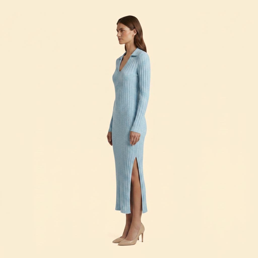 Women’s Ribbed Knit Maxi Dress
