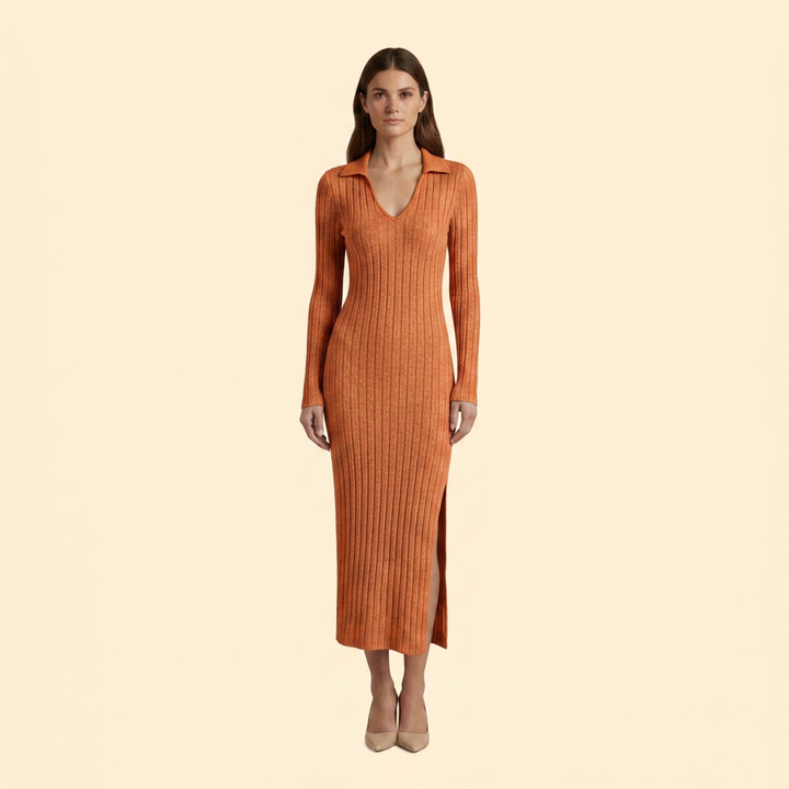 Women’s Ribbed Knit Maxi Dress