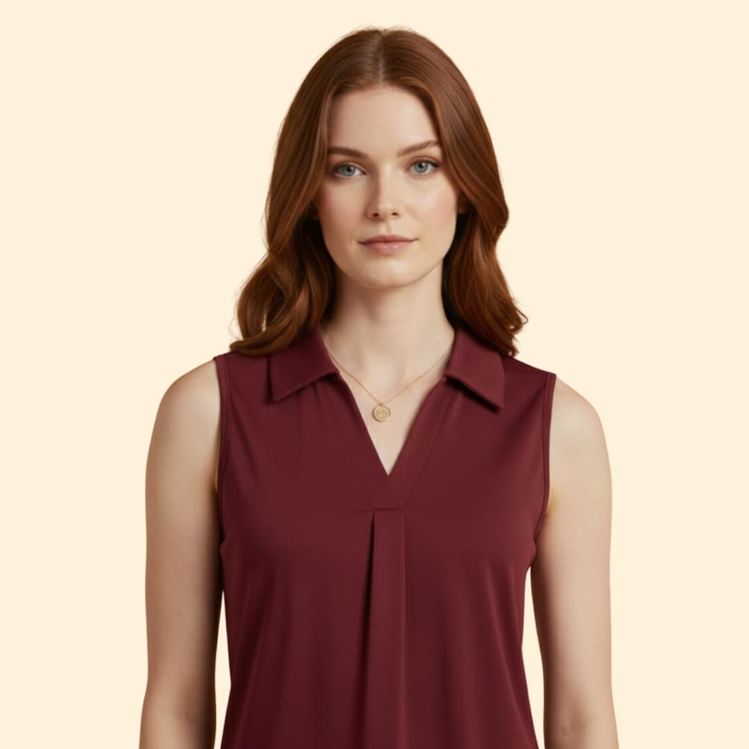 Women's Sleek Polo Blouse