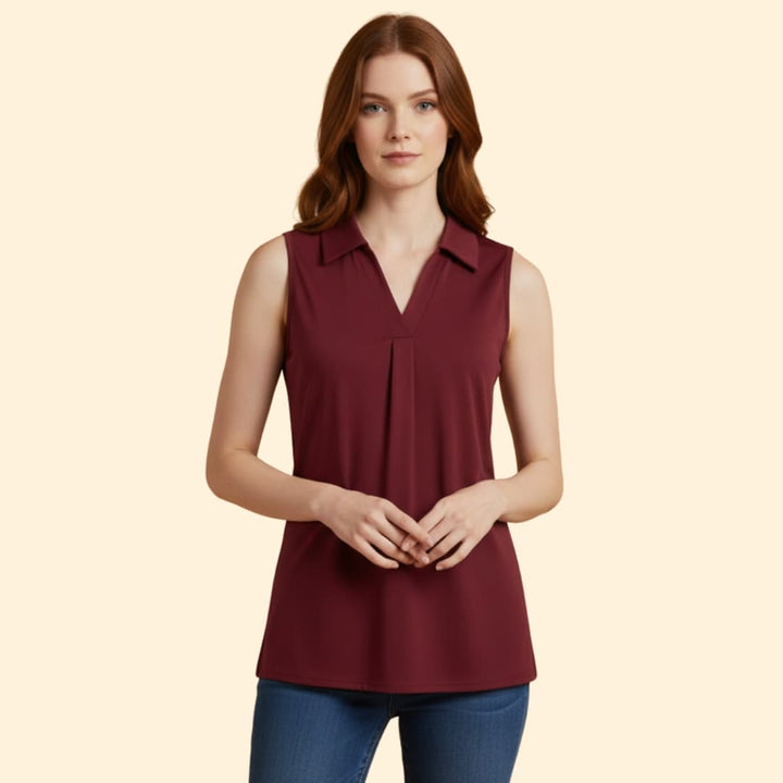 Women's Sleek Polo Blouse
