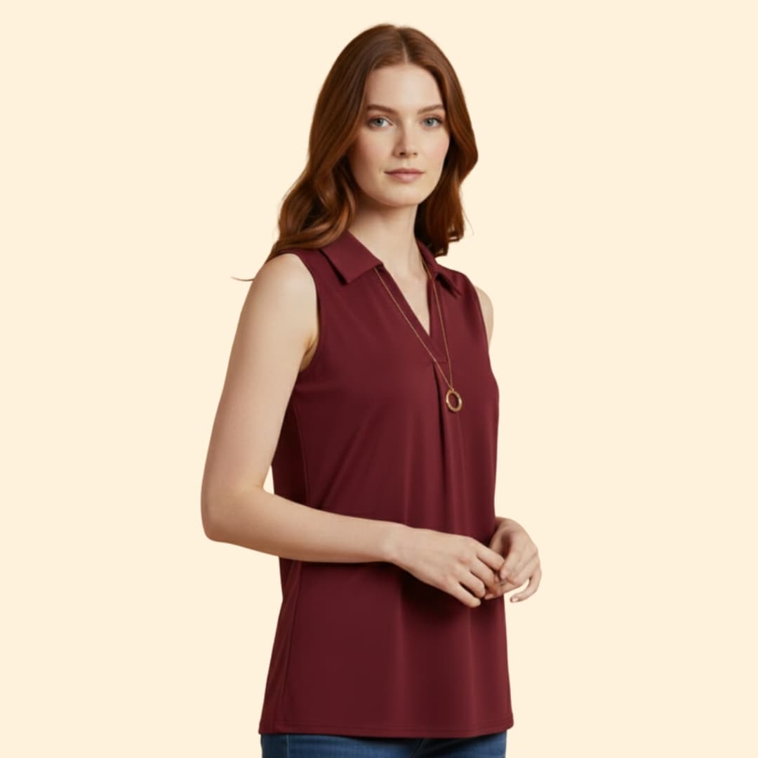 Women's Sleek Polo Blouse