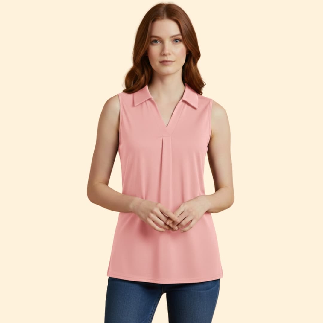 Women's Sleek Polo Blouse