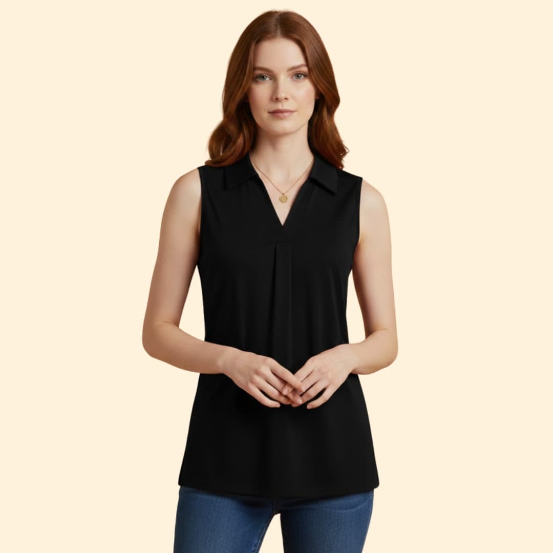 Women's Sleek Polo Blouse