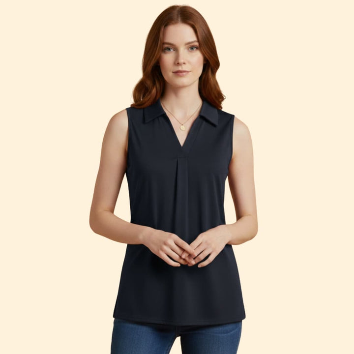Women's Sleek Polo Blouse