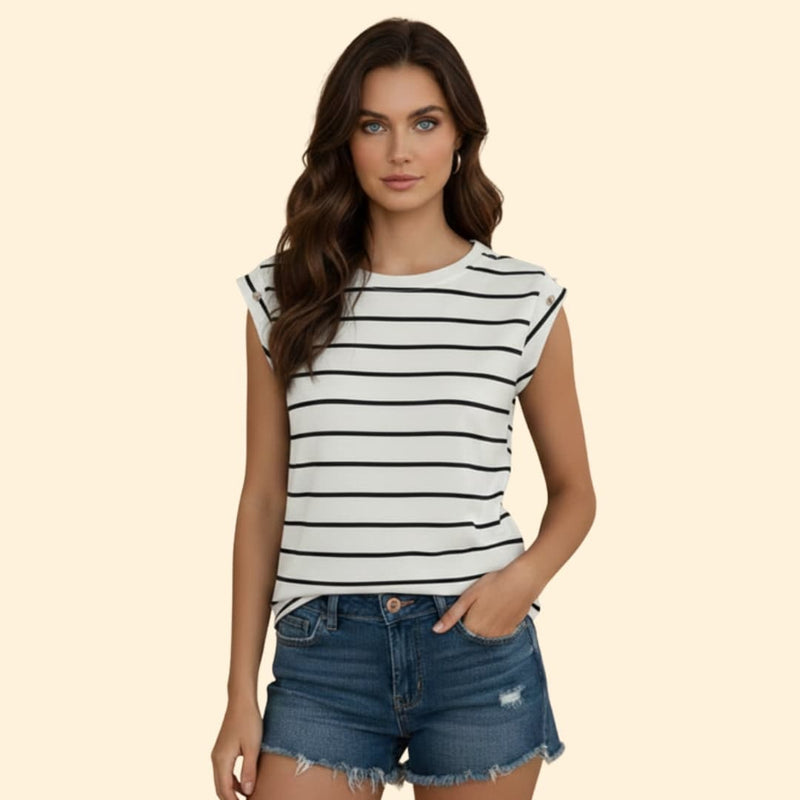 Women's Striped Short-Sleeve Tee