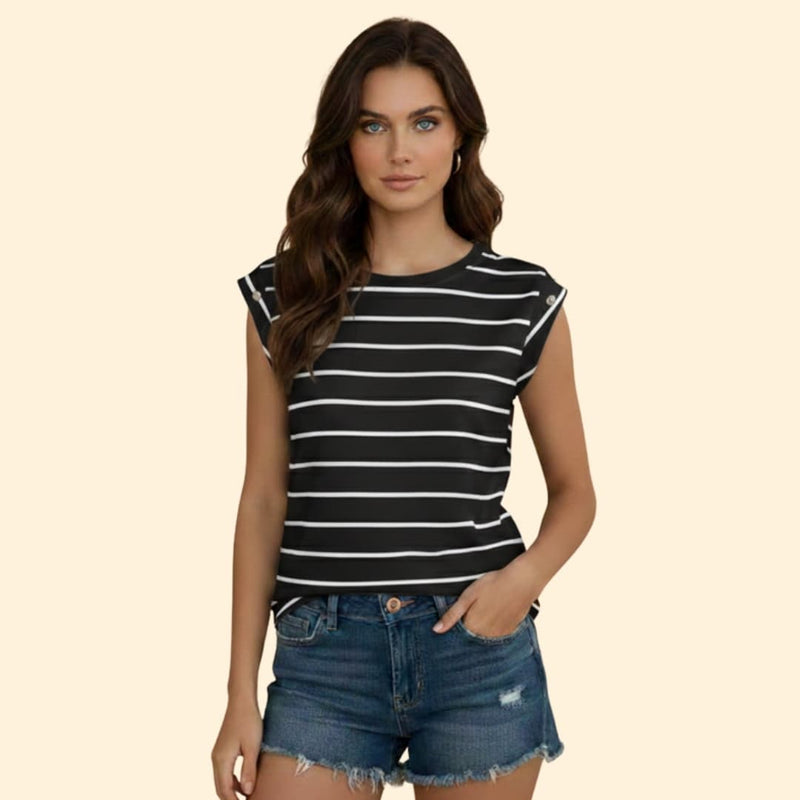 Women's Striped Short-Sleeve Tee