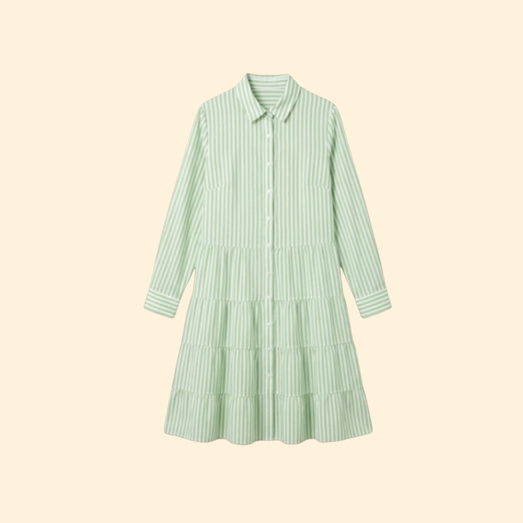 Women’s Tiered Stripe Mini Dress