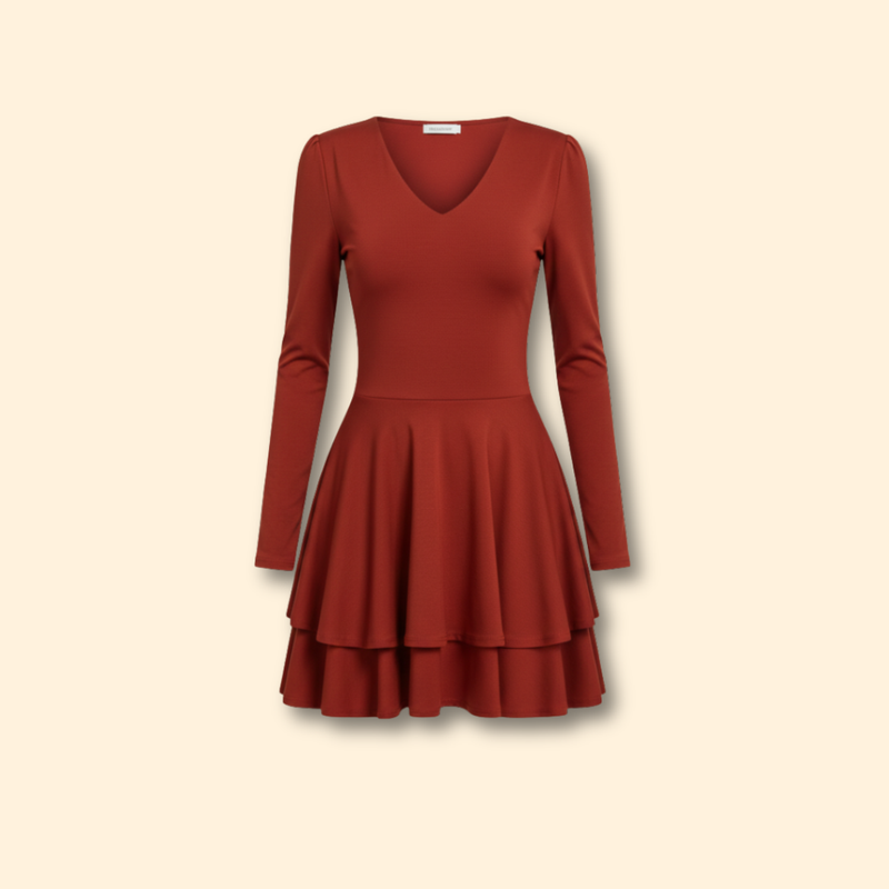 Women’s V-neck Tiered Dress