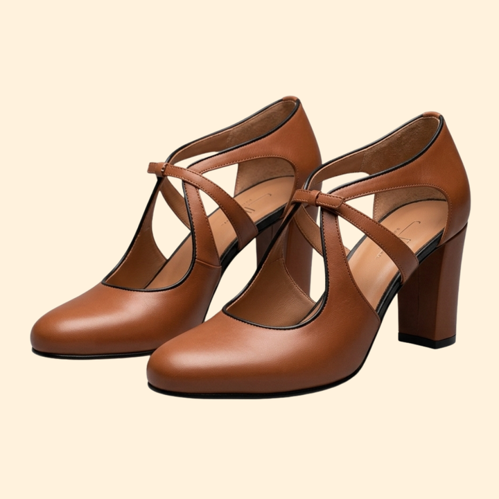 Women's Vintage Sandals with Ankle Strap