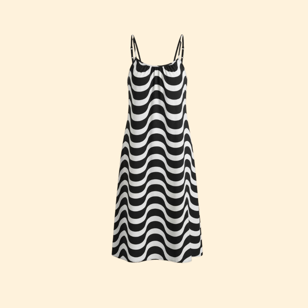 Women's Wavy Print Dress