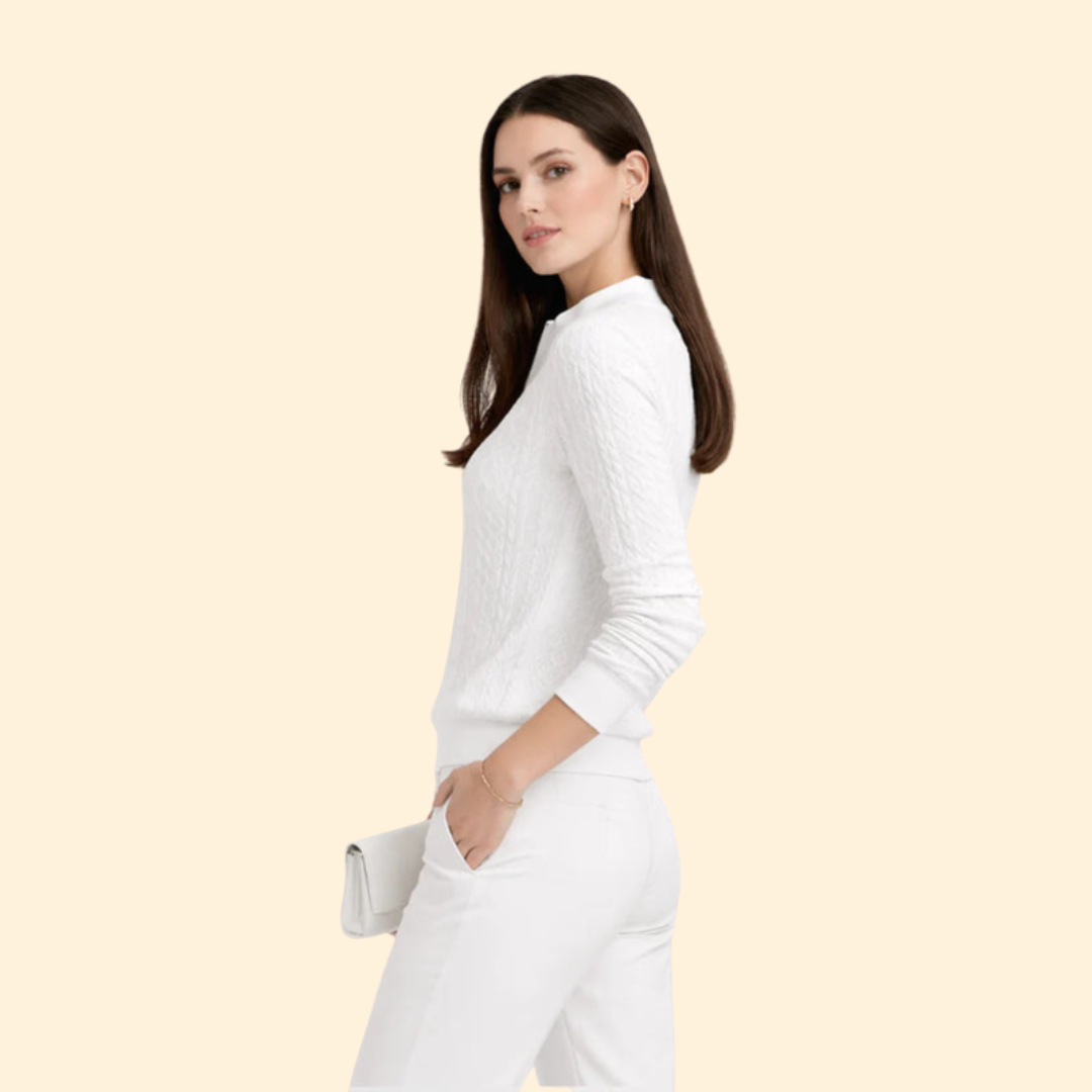 Women’s Cable Zip Jumper