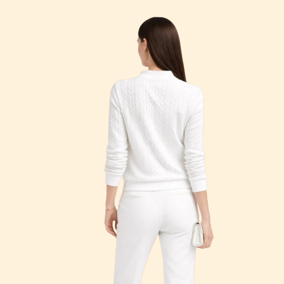 Women’s Cable Zip Jumper
