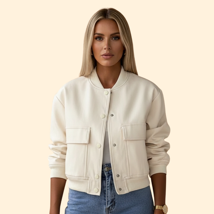 Women’s Flap Pocket Bomber Jacket