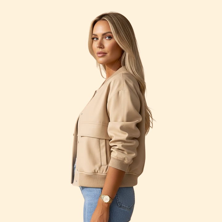 Women’s Flap Pocket Bomber Jacket