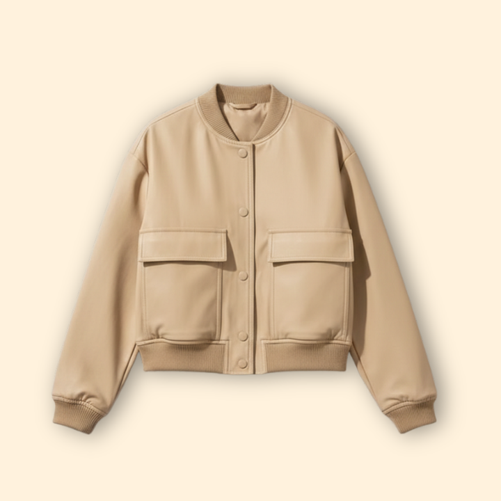 Women’s Flap Pocket Bomber Jacket