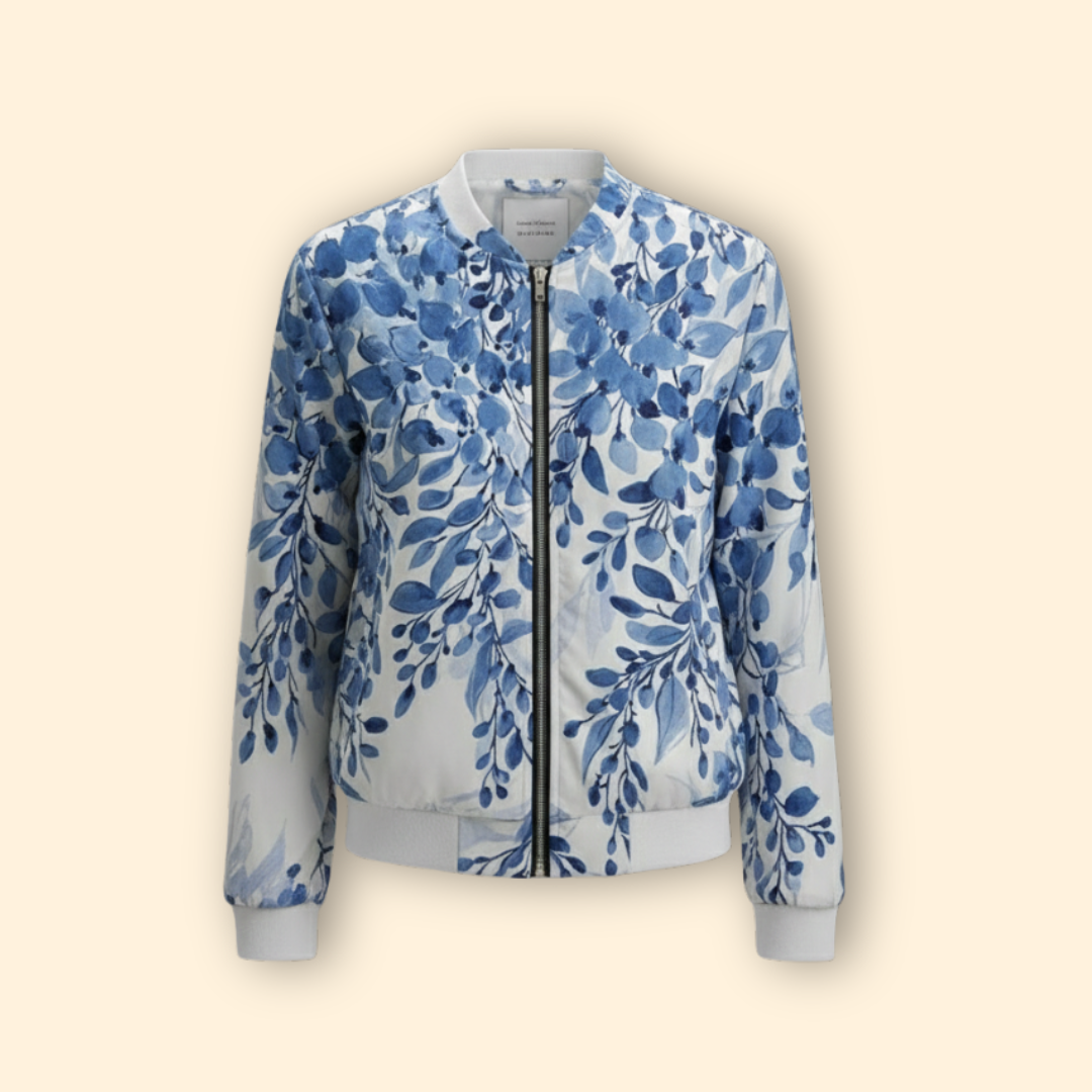 Women’s Floral Printed Bomber Jacket