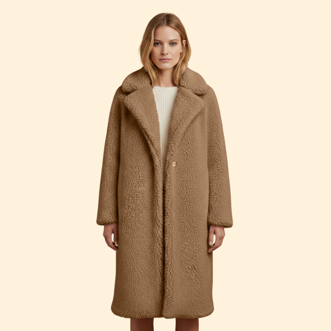 Women’s Long Teddy Coat Winter Charm