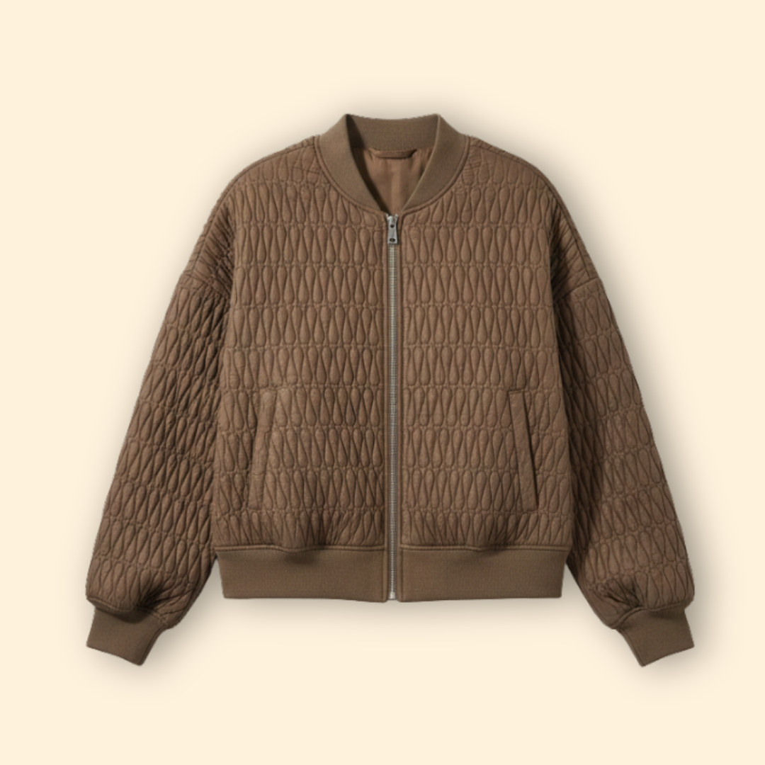 Women’s Modern Quilted Bomber Jacket