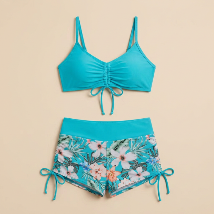Women's Ruched Top Bikini Set