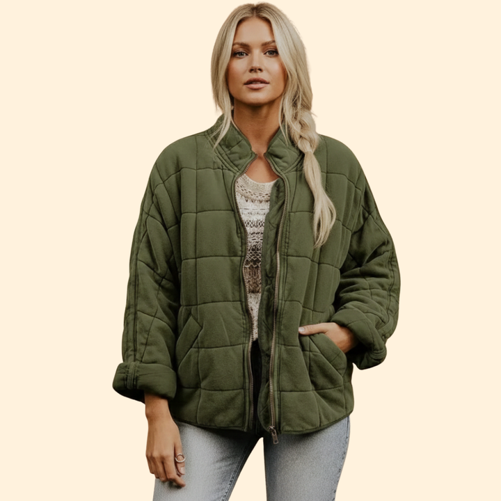 Women’s Stand Collar Quilted Jacket