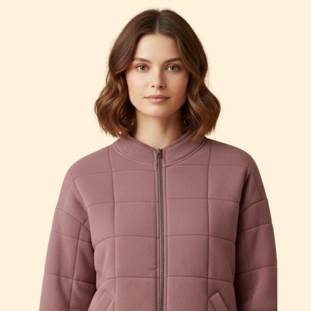 Women’s Stand Collar Quilted Jacket