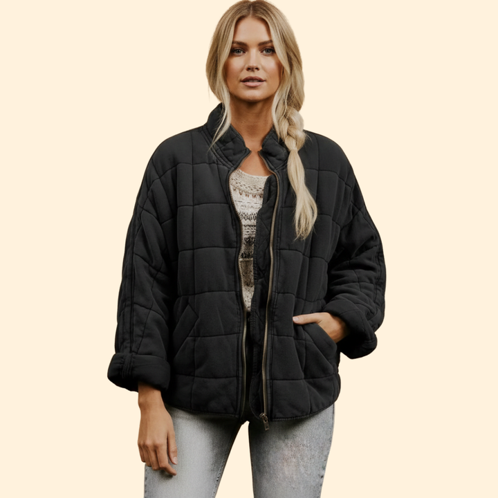 Women’s Stand Collar Quilted Jacket