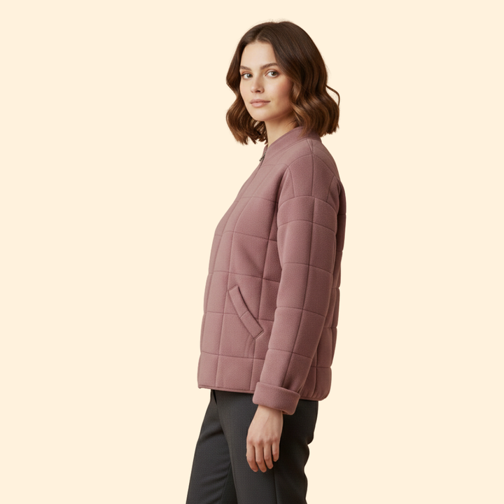 Women’s Stand Collar Quilted Jacket