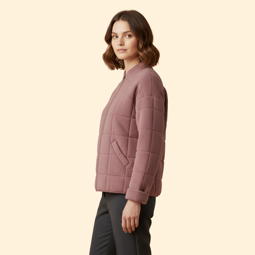 Women’s Stand Collar Quilted Jacket