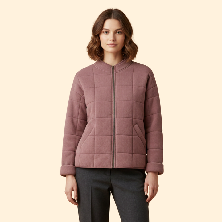 Women’s Stand Collar Quilted Jacket