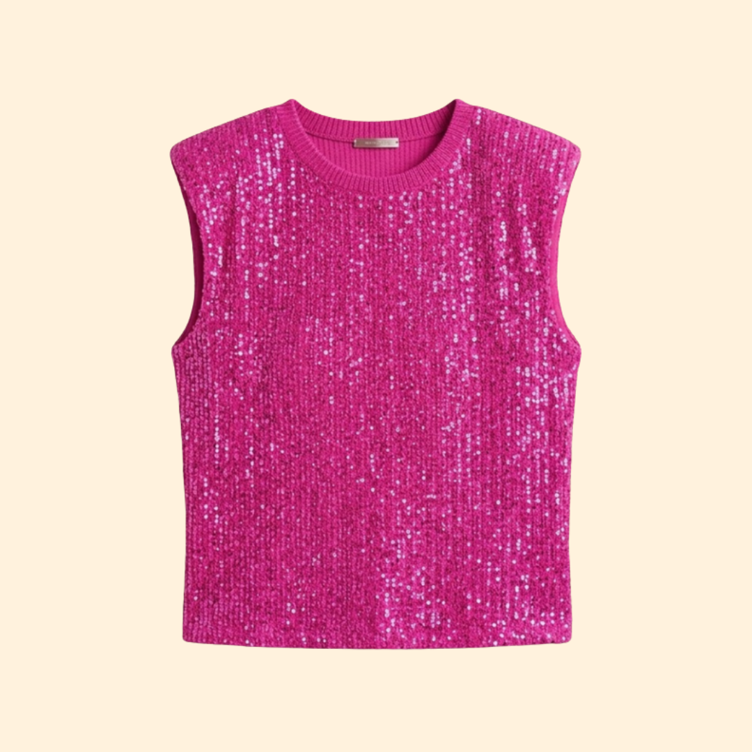 Women's Textured Sleeveless Crop Top