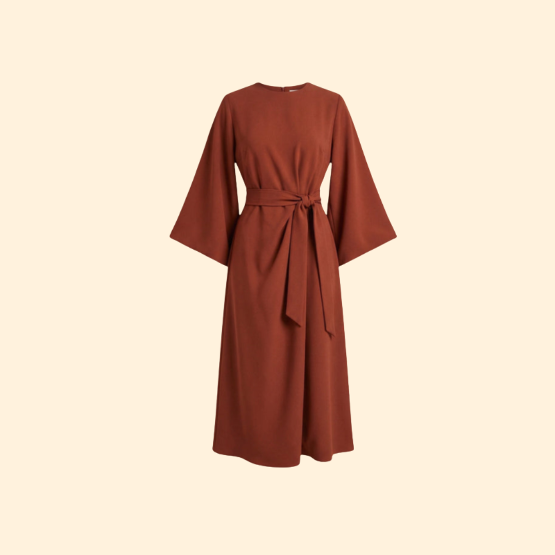 Women’s Belted Midi Dress