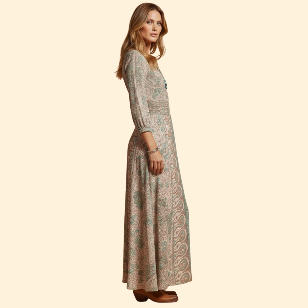 Women's Bohemian Print Maxi Dress